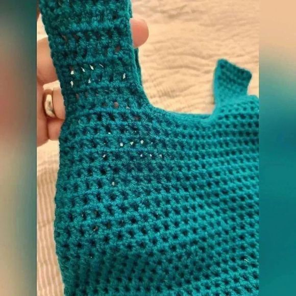 Handmade baby  girl croched mermaid dress - Picture 3 of 3